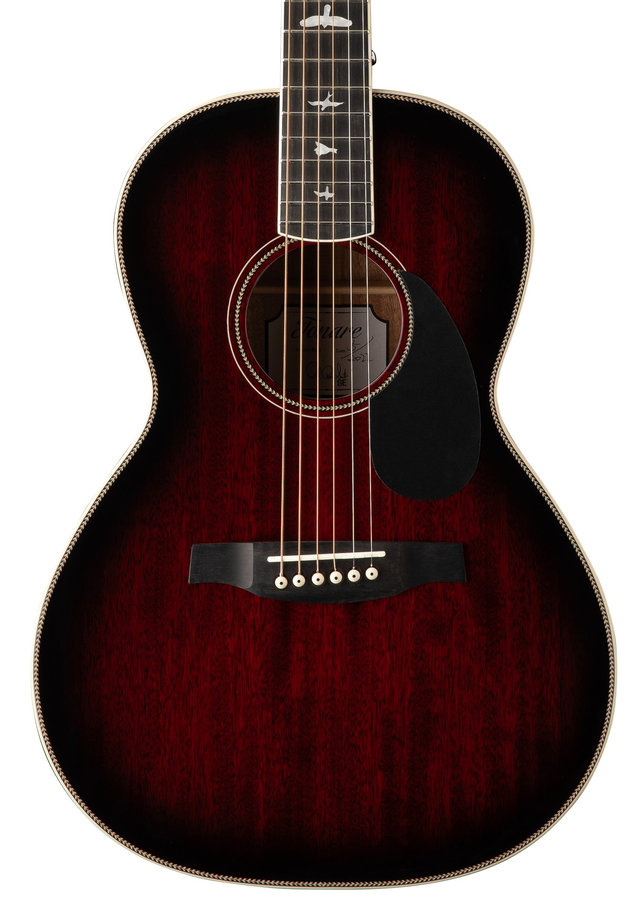 ギター PRS SE P20 Parlor PRS SE P20 Parlour Electro-Acoustic in Fire Red Burst - Andertons